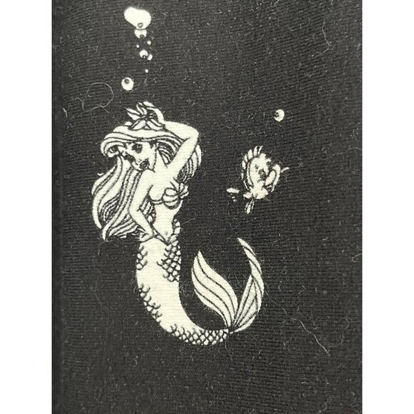 Torrid Disney Little Mermaid Skirt 4X Black Midi Ariel Neutral Preppy Classic - Picture 7 of 11
